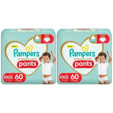 Imagem de Kit Fraldas Pampers Pants Premium Care - Tam. XXG 14 a 25kg 2 Pacotes 