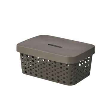 Imagem de Caixa Organizadora Multiuso Plástica 4,5 Litros Com Tampa - Usual Util