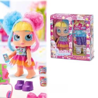 Imagem de Boneca Diver Surprise Aniversario Vestido Cupcake Divertoys 8278