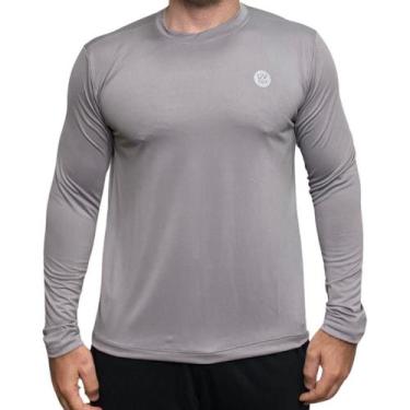 Imagem de Camiseta Térmica Masculina Proteção Solar UV50 Segunda Pele de Ciclism