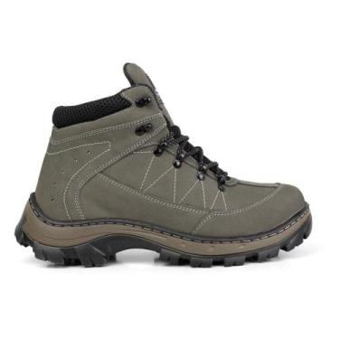 Imagem de Coturno Adventure Masculino Couro Confortável Trilha Macio - Bell Boot