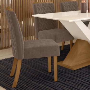 Imagem de Kit 2 Cadeiras Esther Cacau - Henn - LM DECOR
