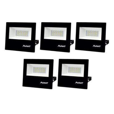 Imagem de Refletor Led Avant 30w Luz Verde Bivolt Preto 5 Unidades