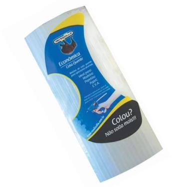 Imagem de Bastão Cola Quente Econômica Grossa 500 Gr Semitransparente - Rendicol