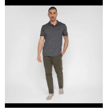 Imagem de Camisa Polo Hering Casual Masculina Cinza Tamanho G - HERING TRAMANDAI
