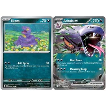 Imagem de Arbok ex 024/165 - Pokemon 151 - Double Rare - Evolution 2 Card Lot
