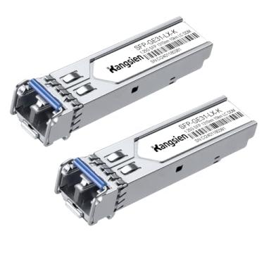 Imagem de Módulo SFP LC de 1,25 G 1000Base-LX,Módulo de fibra óptica de modo único SMF de 1310 nm, até 10 km, compatível com Cisco, Ubiquiti, Mikrotik, D-Link, Netgear, Qnap, Linksys e mais (pacote com 2)