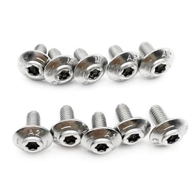 Imagem de Para BMW M5 * 14,5 14 16 17,5 12 10 20 25 Parafusos de aço inoxidável de concha de motocicleta R1200GS LC ADV R1250GS R1200RT S1000XR RR S1000R R1250 F750GS F850GS F90 0R 2014- (M5*12)