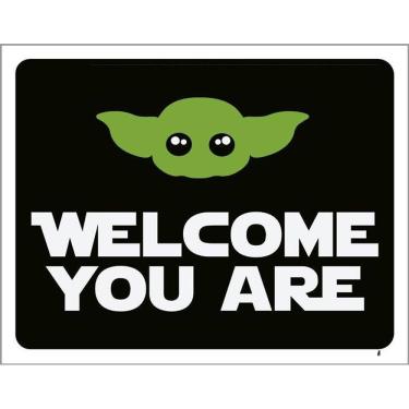 Imagem de Placa Decorativa - Welcome You Are Bem Vindo 36X46
