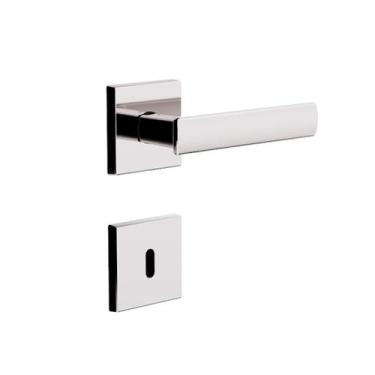 Imagem de Fechadura interna maçaneta quadrada cromada 3f 740i117