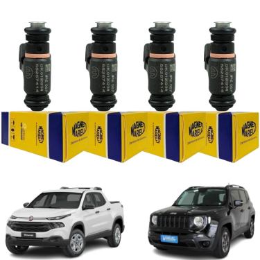Imagem de 4 Bicos Injetores Toro 1.8 Jeep Renegade 2015 a 2019 IPE057