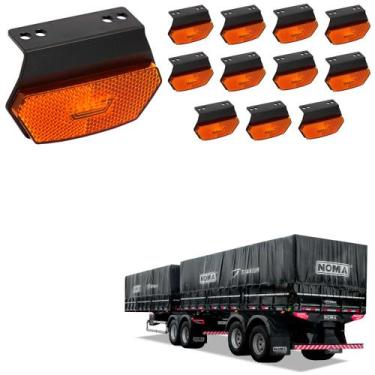 Imagem de 12 Lanterna Diamante Noma LED Âmbar c/ Suporte - Conect - DW Component