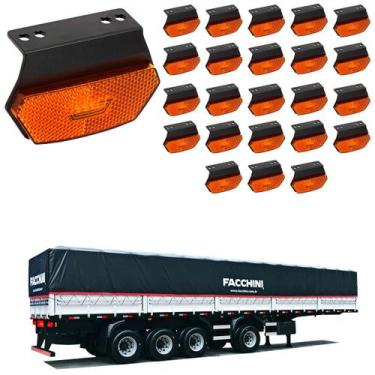 Imagem de 24 Lanterna Diamante Facchini LED Âmbar C/ Supt. - Fio - DW Componente