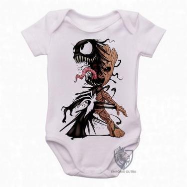 Imagem de body nenê criança roupa bebê Venom Groot - Empório Dutra, G   ( 4-8 Me