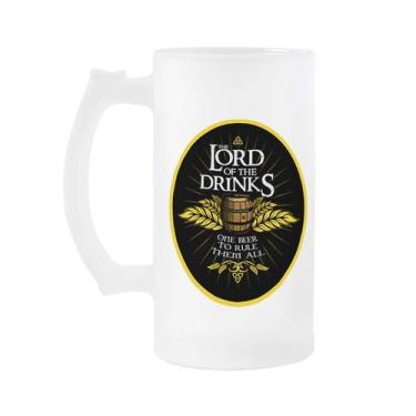 Imagem de Caneca de chopp senhor dos anéis Lord of the drinks - Artgeek
