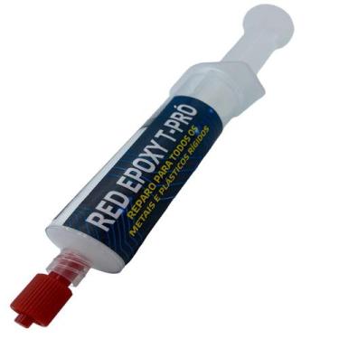 Imagem de Solda Fria Red Epoxy T Pro Condensador De Aluminio 40 Gramas - BRASWEL