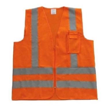 Imagem de Colete Segurança Refletivo Motoboy Obra Velcru Com Bolso - PROTEPLUS, 