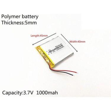 Imagem de Bateria Apontador T500 1000 Mah 3,7v  5mm X 40mm X 45m - KMIG