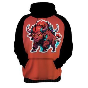 Imagem de Moletom Casaco Blusa Animais Cyberpunk Búfalo Africa HD 1 - Enjoy Shop