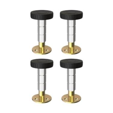 Imagem de FytStycale Rolhas de cabeceira, 4 peças, fixador, fácil instalação, protetor de parede, estabilizadores de cabeceira para sofás-camas, Altura 84 a 110mm