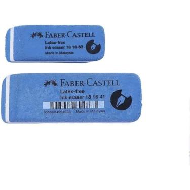 Imagem de 2 peças de borracha de areia, cabeça dupla, lápis de cor fáceis de limpar, canetas esferográficas e marcas de tinta, lápis e caneta de tinta, artigos de papelaria escolar de borracha para correção de