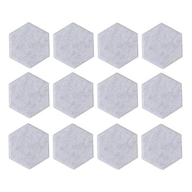 Imagem de 12 Painéis Acústicos de Fibra de Poliéster de Alta Densidade, Painéis à Prova de Som, Fáceis de Instalar, ótimo para Estúdio, Escritório, Estúdios Domésticos (Cinza Prateado)