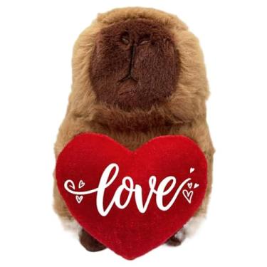 Imagem de Boneca de pelúcia capivara, bichinho de pelúcia capivara | Adorável almofada de brinquedo de capivara de pelúcia - Travesseiro de animal para crianças dormindo para meninos, meninas, crianças, bebês