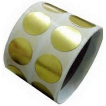 Imagem de Etiqueta Bolinha Dourada 1,5 Cm Rolo C/1000 Unidades - DC