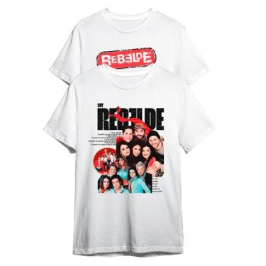 Imagem de Kit 2 Camisetas Rbd Logo E Soy Rebelde Personagens Unissex - Abstract 