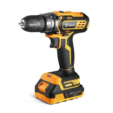 Imagem de Parafusadeira Furadeira 3/8 Pol. 20V com Bateria e Carregador Bivolt Deko DKCD20XL01-H5