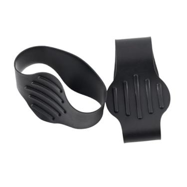 Imagem de Colaxi 2x Silicone Lace Shoe Tampa de renda para atletas multiuso Equipamento de futebol reutilizável Equipamento de futebol, Preto