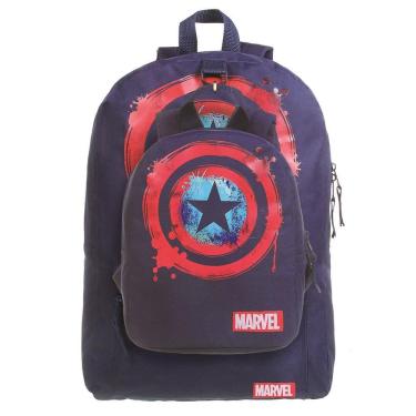 Imagem de Conjunto De Duas Mochilas Capitão América Dermiwil 11686