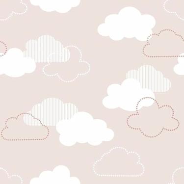 Imagem de Papel De Parede 3m Adesivo Bebe Nude Quarto Nuvem Infantil