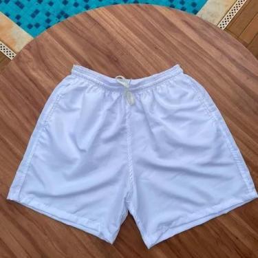 Imagem de Bermuda Short Tactel Lisa Fitness Top Treino Verão Leve Masculina - Ma