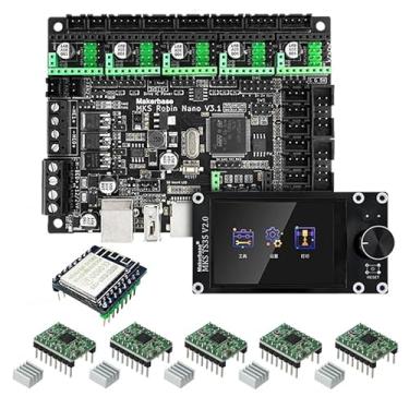 Imagem de YUTREES Makerbase MKS Robin Nano V3 32bit Placa de controle Placa-mãe TMC2209 TS35 TFT Tela sensível ao toque Módulo WIFI Peça de impressora 3D (Package*11)
