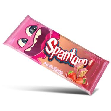 Imagem de WAFER MORANGO 80G SPANTOOO