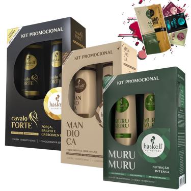 Imagem de Kit Promopack Haskell Mandioca, Murumuru e Cavalo 500ml