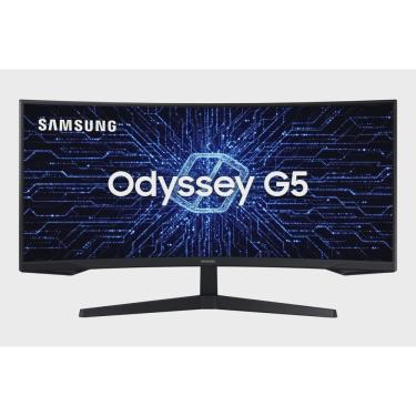 Imagem de Monitor Samsung Gamer Curvo odyssey 34 165HZ 1MS wqhd Ultrawide hdmi dp Freesync Premium Preto
