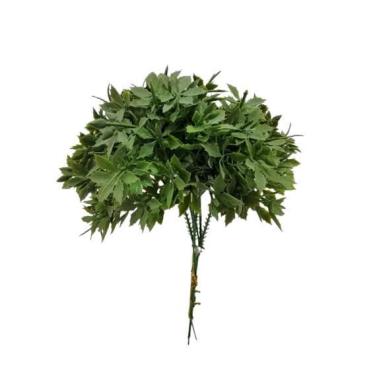 Imagem de Pick Folhagem X6 Alt 20 Cm Folhas Artificiais Para Decoração