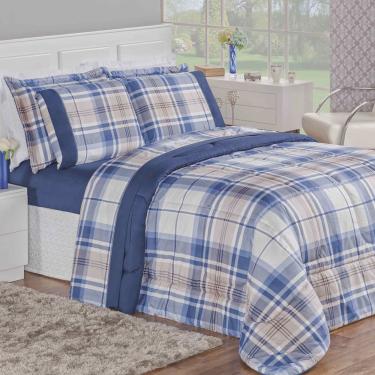 Imagem de Kit Edredom Casal Super King Naturale 200 Fios 03 Titanio