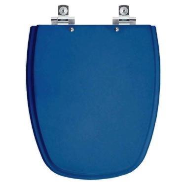 Imagem de Assento Sanitário Soft Close Monte Carlo Azul Para Vaso Deca