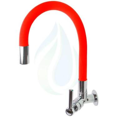 Imagem de Torneira Cozinha Parede De Silicone Flexível Gourmet Colorida Cód. 510