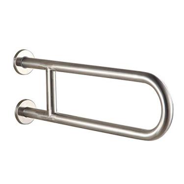 Imagem de Barras de apoio de segurança, corrimãos de aço inoxidável montadas na parede, suporte de segurança para banheiro, barra de apoio para idosos com deficiência