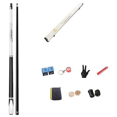 Imagem de CQBXRD Bastão de taco de sinuca de bordo 1/2 147.3 cm 10,8 mm 11,8 mm 13mm cabeça de haste (não intercambiável) bastões de taco de bilhar para adultos, tacos de sinuca, bar de casa