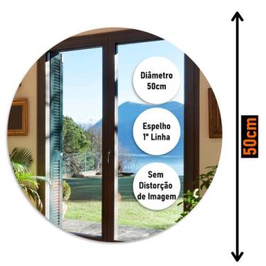 Imagem de Espelho Decorativo Redondo Decoração Ambiente 50cm - Inove