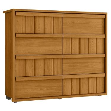 Imagem de Cômoda Para Quarto Com 8 Gavetas 136cm Avila Cinamomo Z10   - Mpozenato