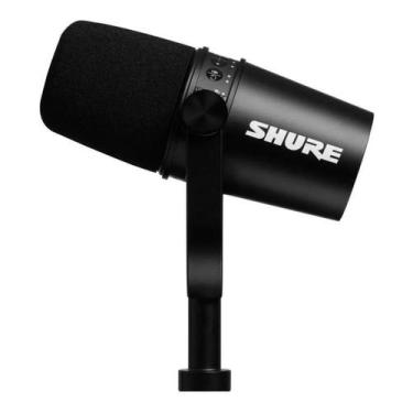 Imagem de Microfone Shure MV7 Dinâmico USB XLR Preto Podcast Estúdio Streaming V