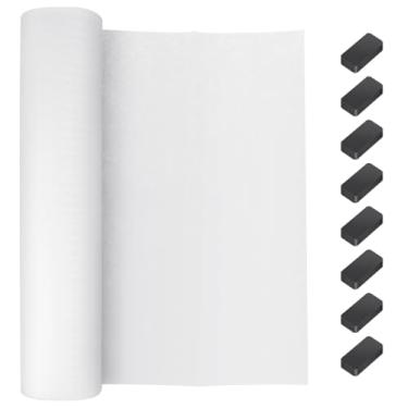 Imagem de DOITOOL 1 rolo de papel de filtro de capô não tecido filtros de capô de papel capa à prova de óleo extrator filtro de proteção de ventilador mantém o capô de alcance limpo por um longo tempo