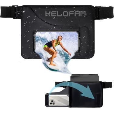 Imagem de Pochete à prova d'água com capa de telefone, bolsa à prova d'água, bolsa seca, mantém objetos de valor seguros para iPhone Samsung, alça ajustável na cintura e tela sensível ao toque para natação