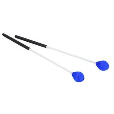 Imagem de Processamento Delicado Marimba-Schlägel Com Uma Cabeça de Fios Em Forma de Cogumelo, 1 par para Reprodução Suave, Borracha + Material Fibra óptica